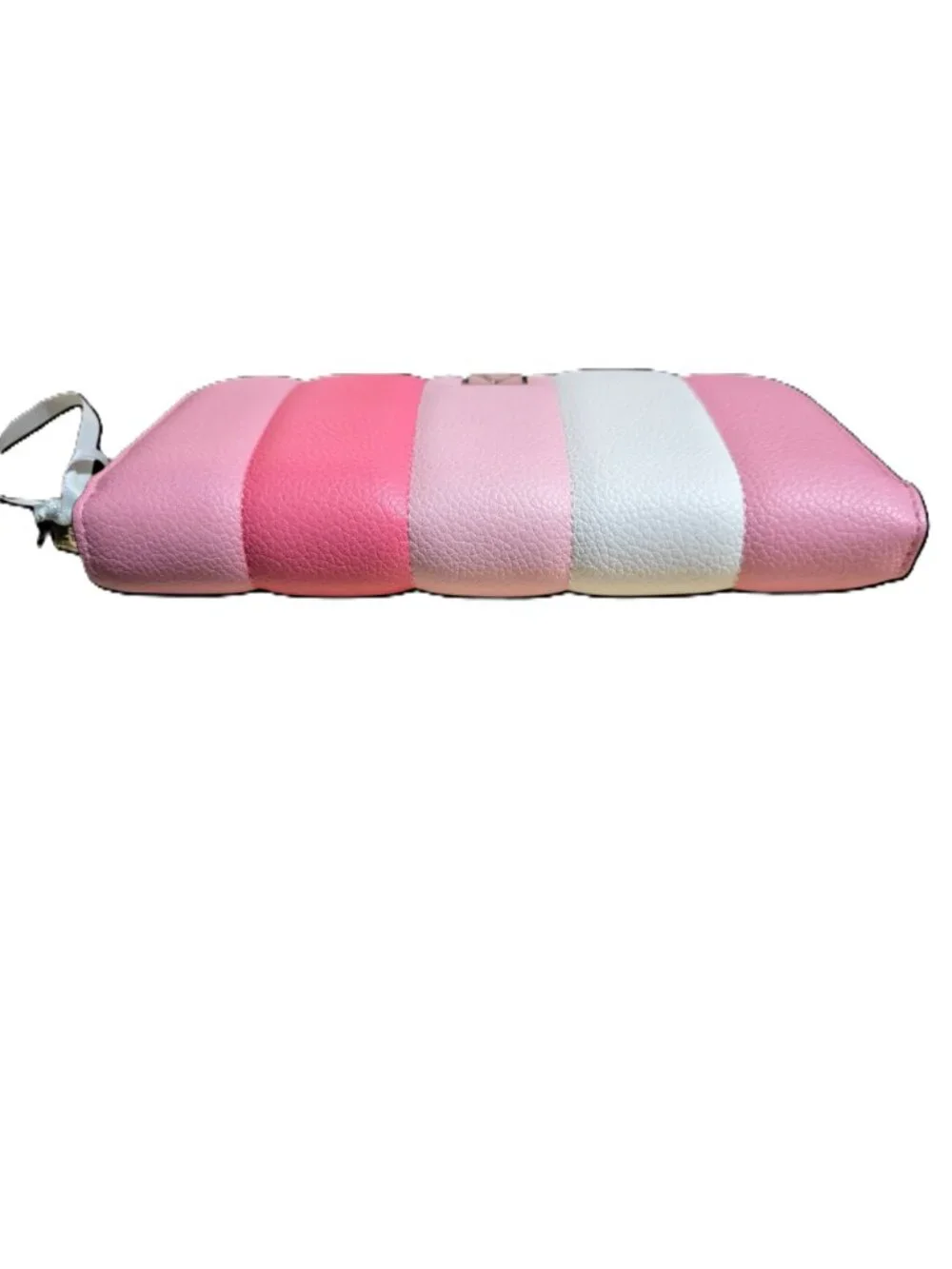 Victoria Secret Pink & White Striped Zip Around Wallet - Picture 6 of 11